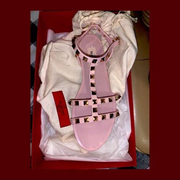 Valentino Garavani PVC Stud Sandals - Picture 2 of 3